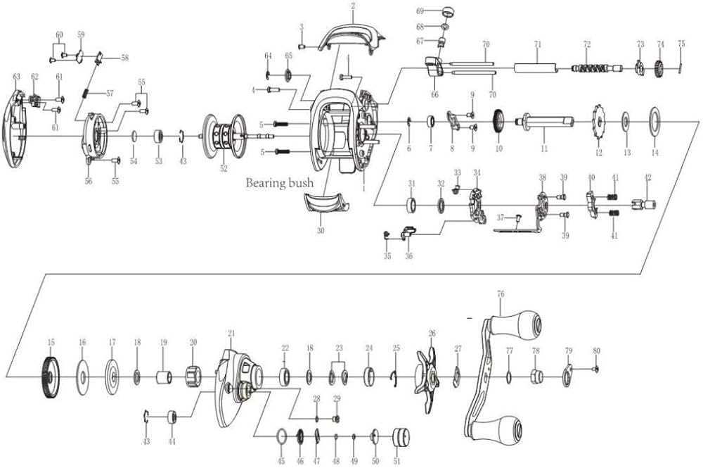 spinning reel parts diagram