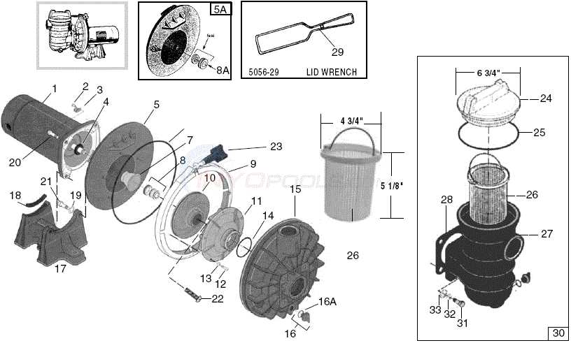 sta rite pool pump parts diagram