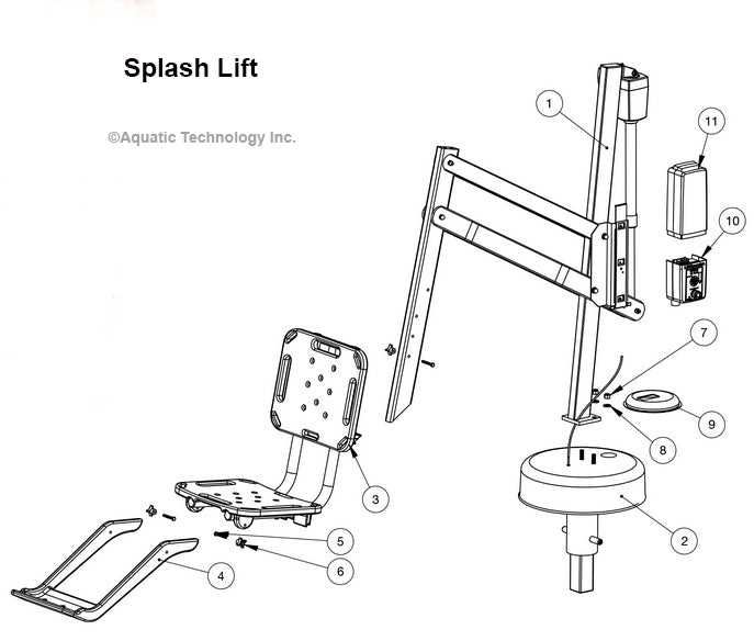 stair lift parts diagram