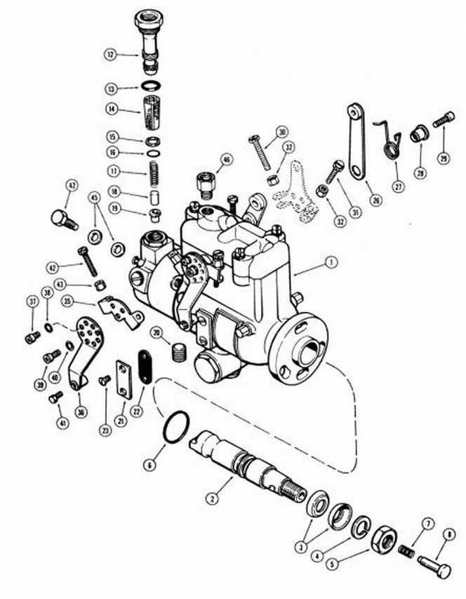 stanadyne db2 injection pump parts diagram