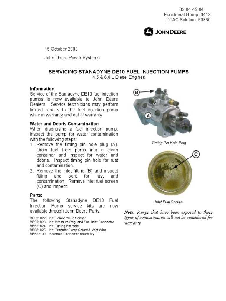 stanadyne db4 parts diagram