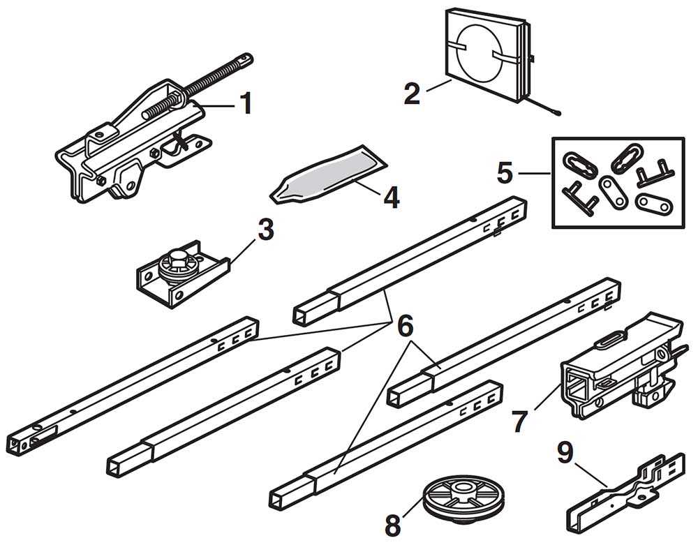 stanley garage door opener parts diagram