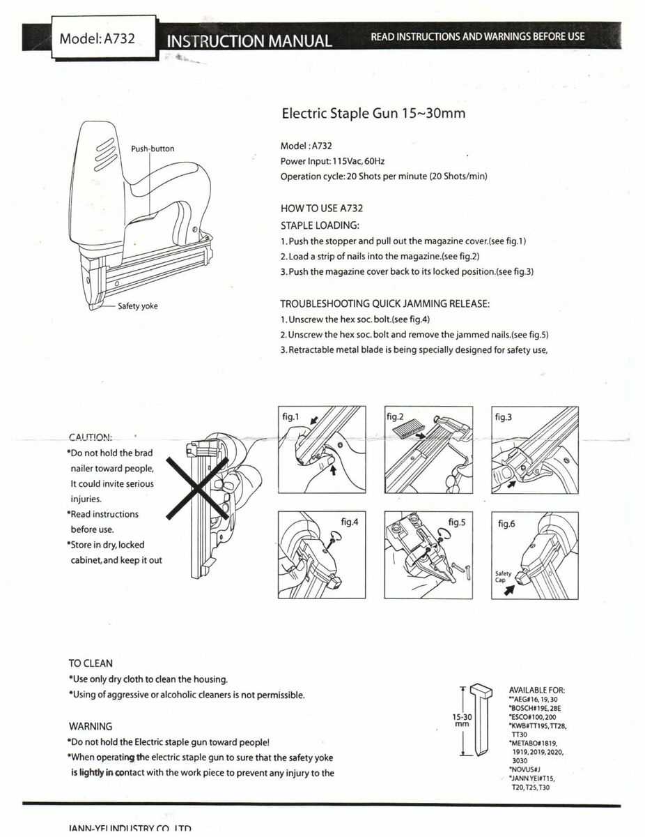 stanley sharpshooter staple gun parts diagram