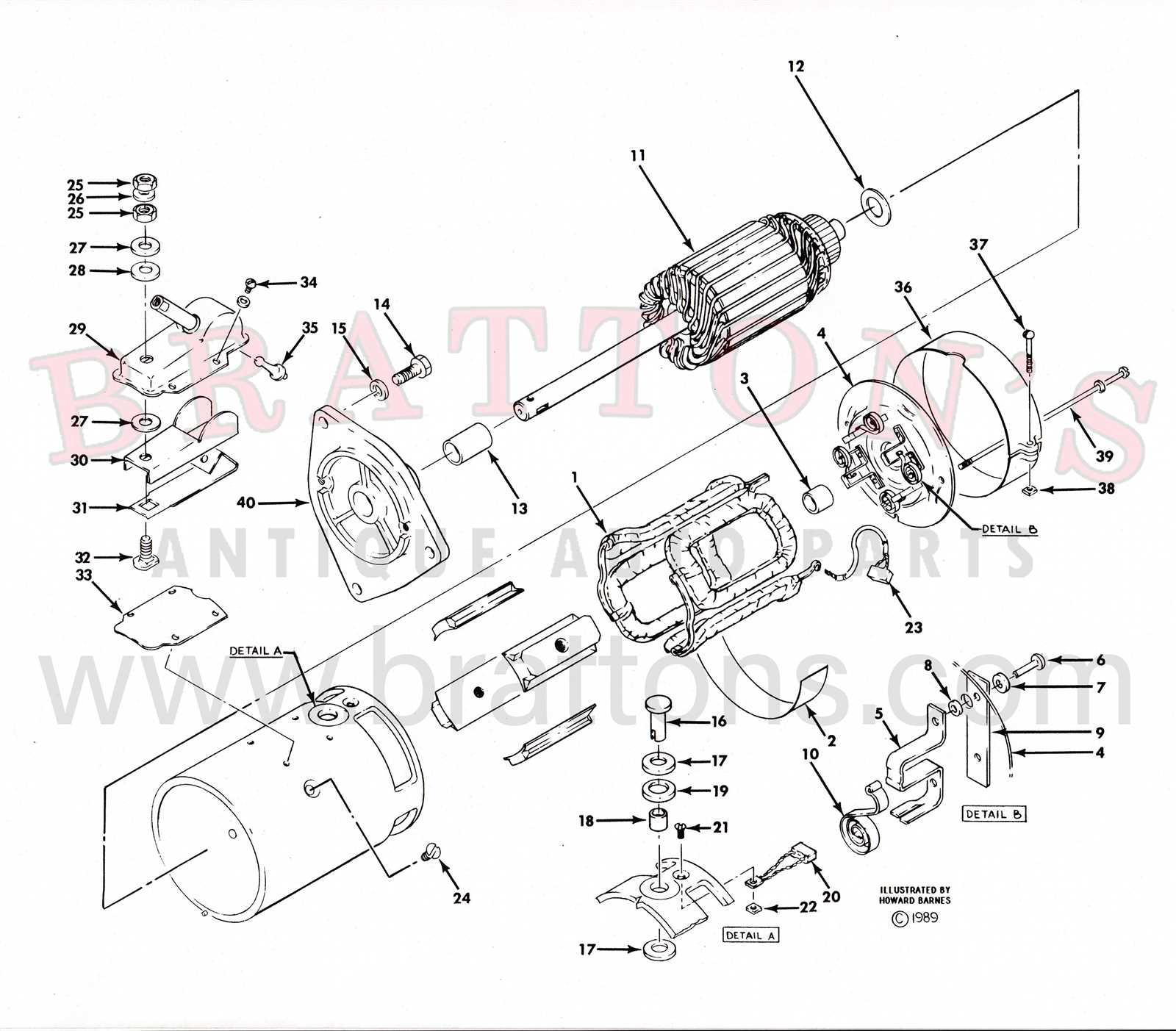 starter diagram parts