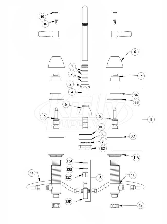 sterling faucet parts diagram