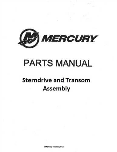 sterndrive parts diagram