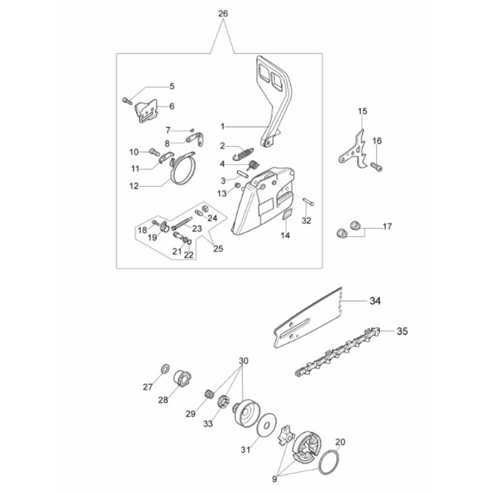 stihl 038 av chainsaw parts diagram