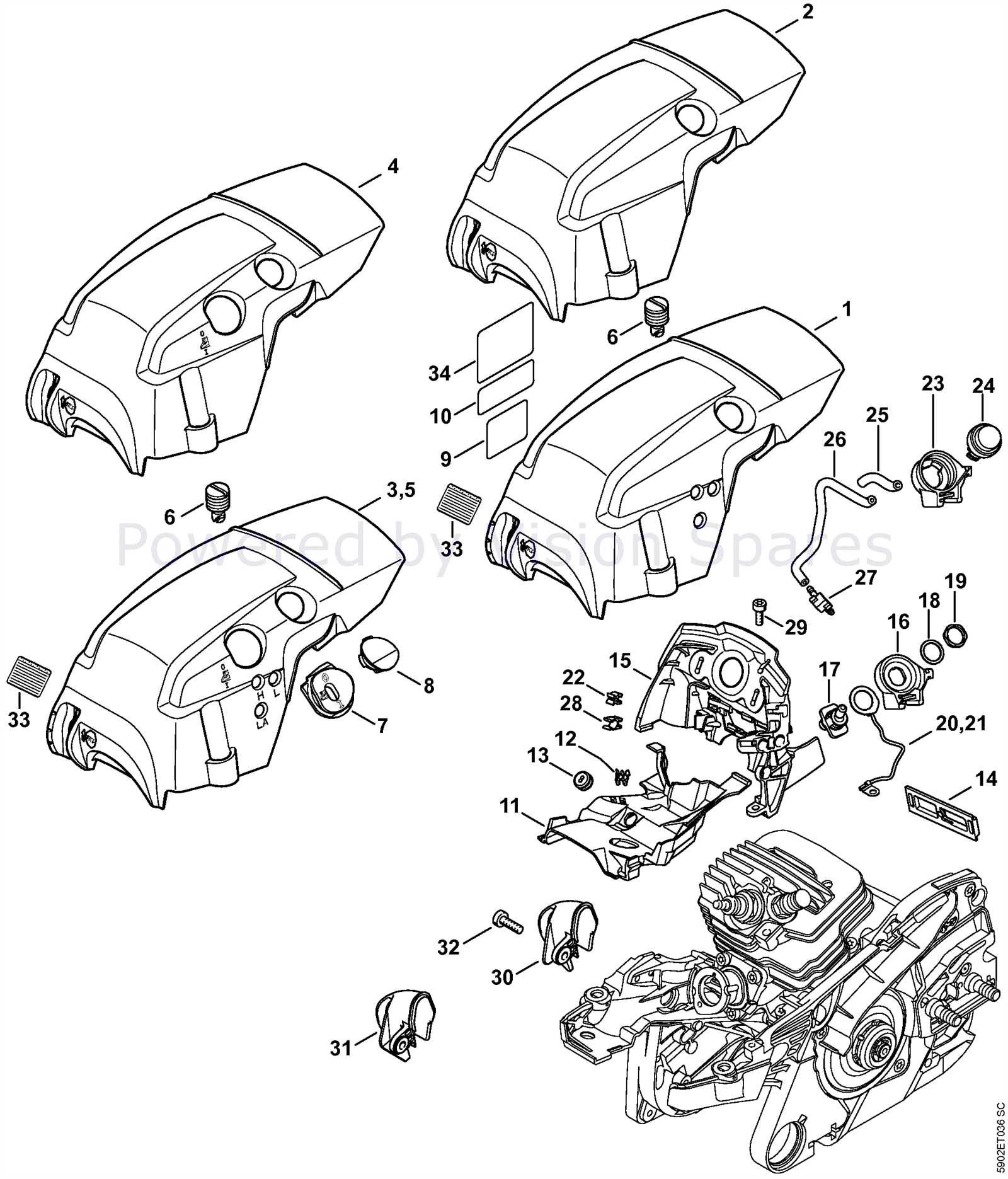 stihl 084 parts diagram