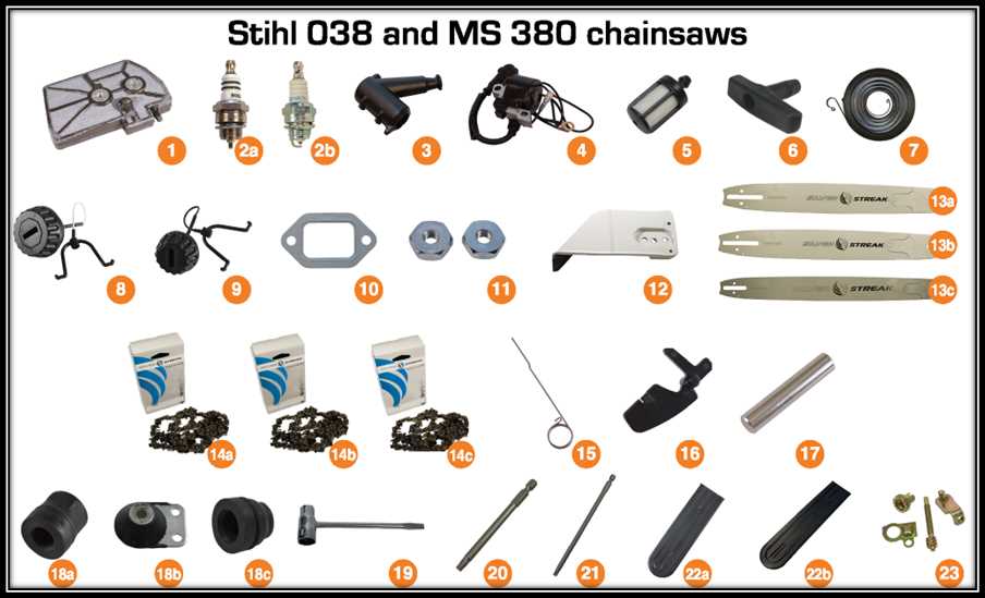 stihl 250 chainsaw parts diagram