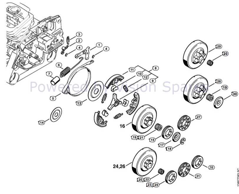 stihl 290 parts diagram