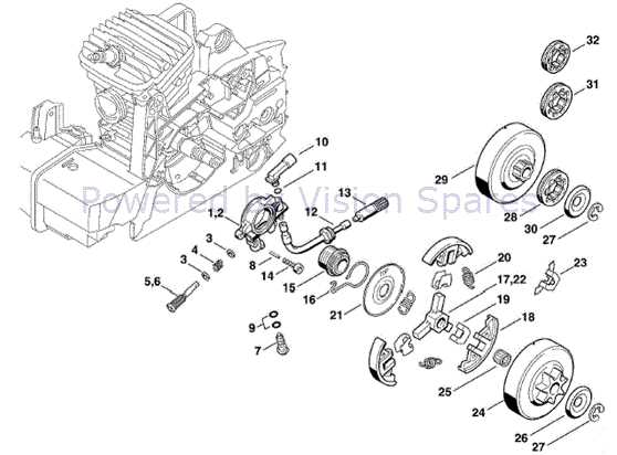 stihl 390 parts diagram