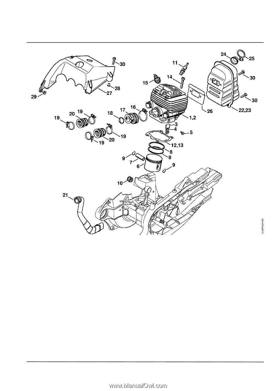 stihl 420 parts diagram