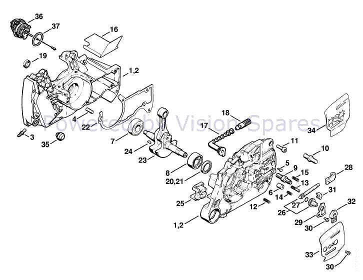 stihl 440 parts diagram