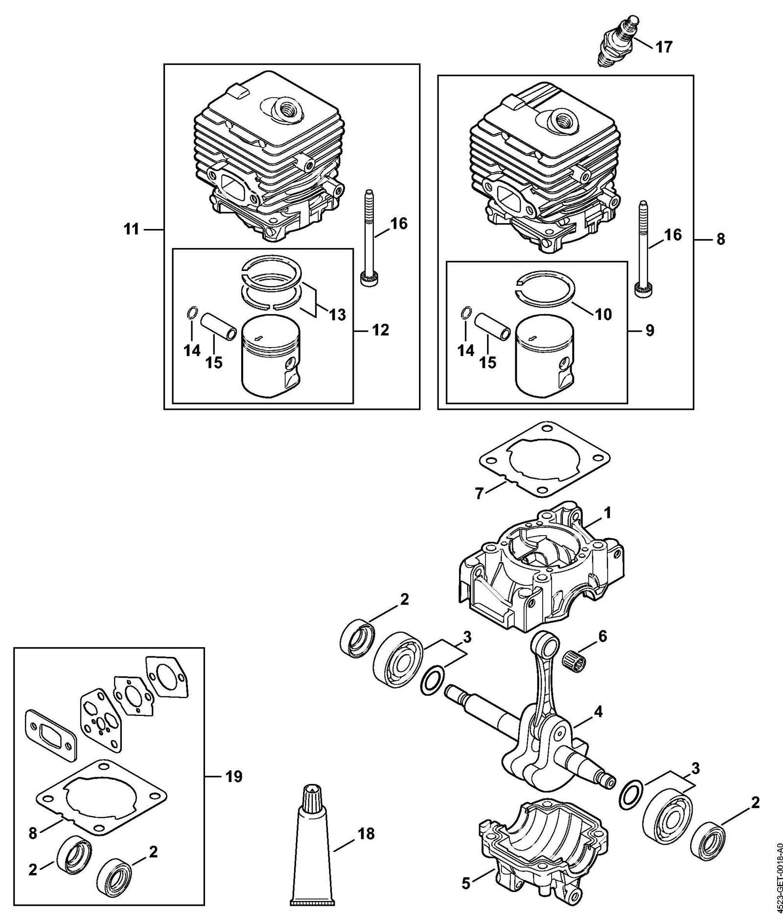 stihl bg 50 parts diagram