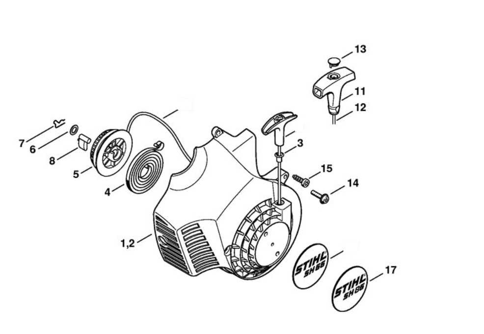 stihl bg85 parts diagram