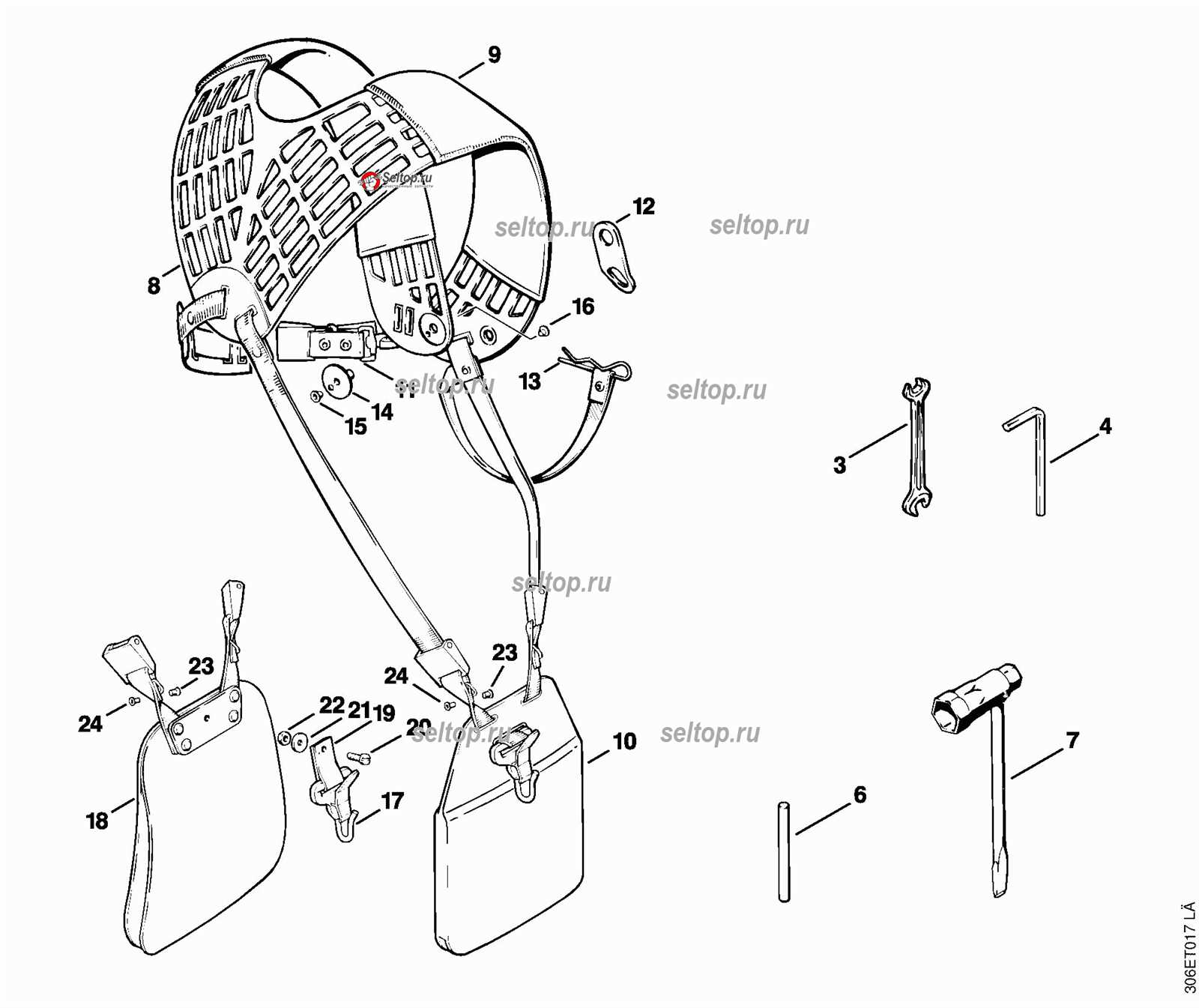 stihl br 800 parts diagram