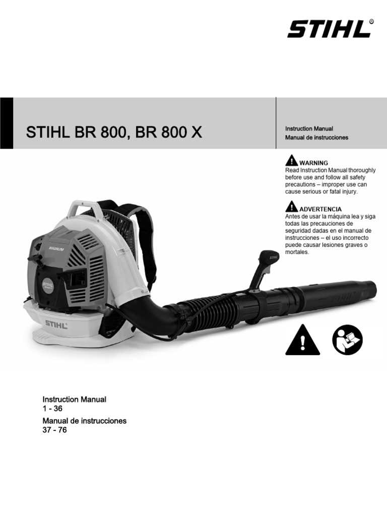 stihl br 800 x magnum parts diagram