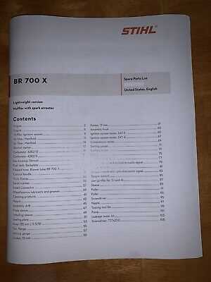 stihl br 800x parts diagram