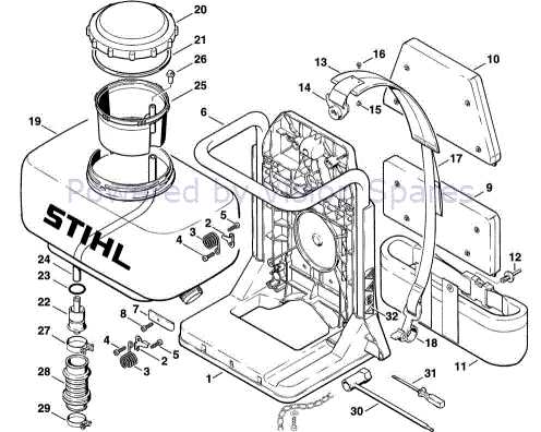 stihl br430 parts diagram