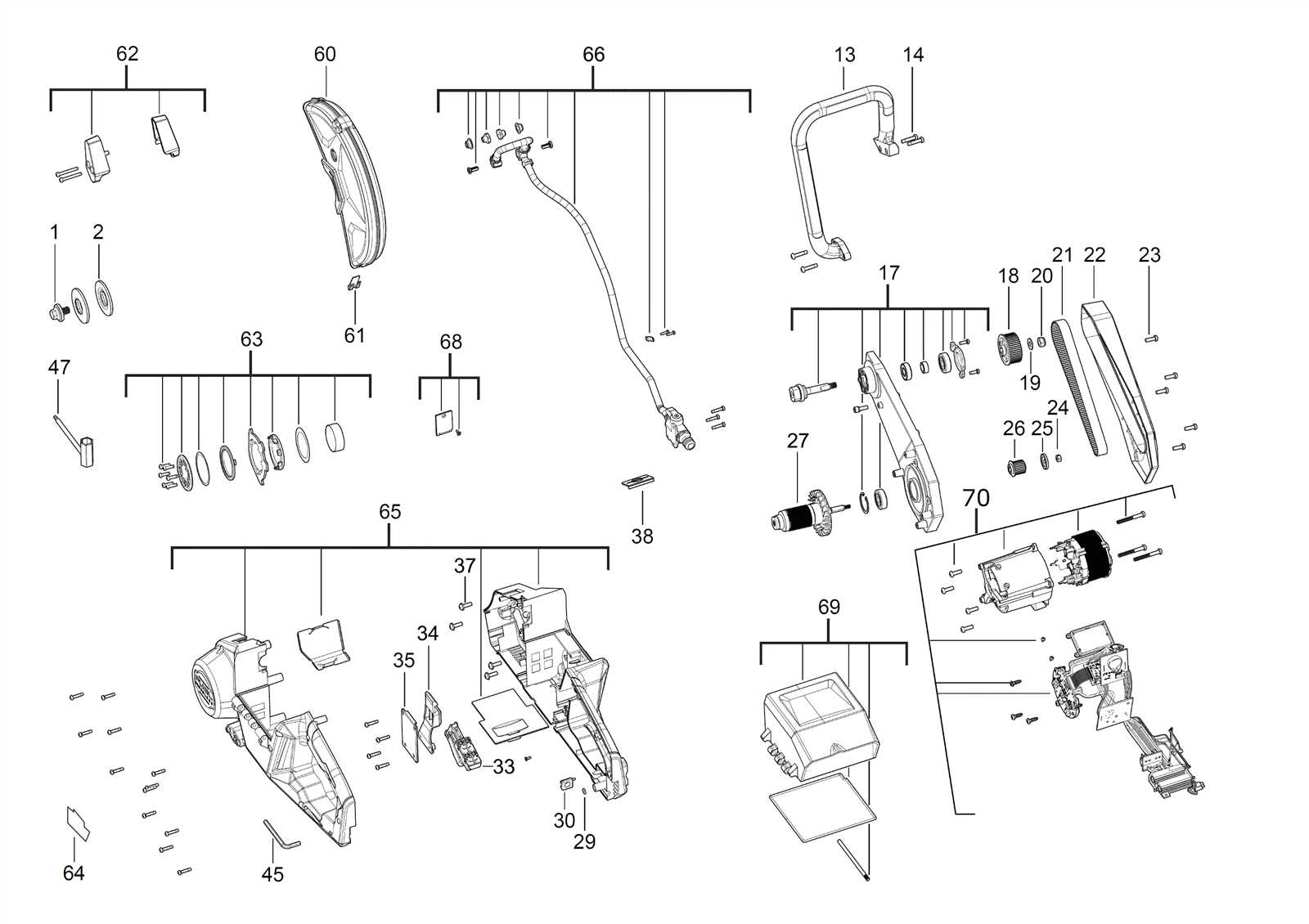 stihl cut off saw parts diagram