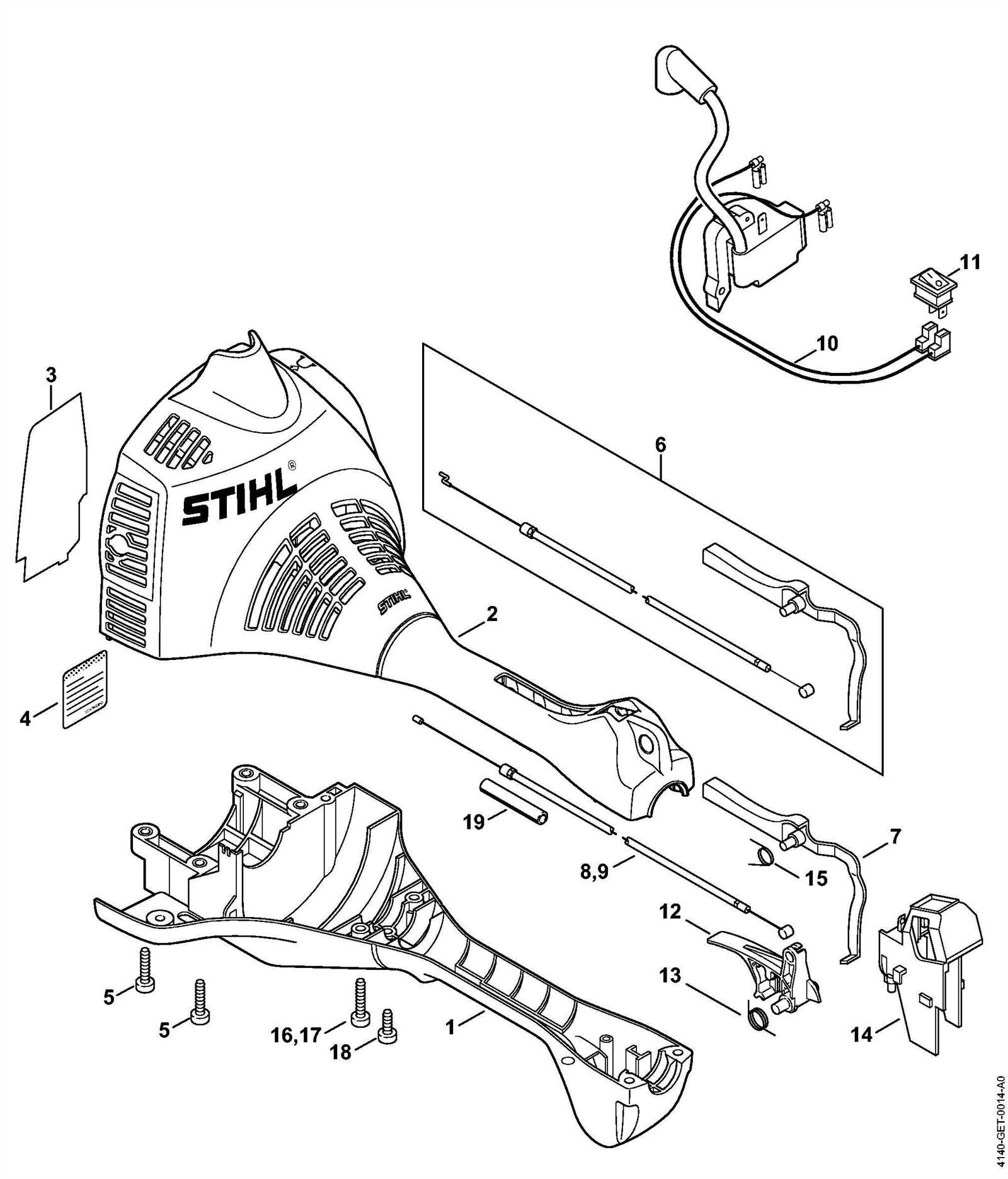 stihl fs 38 parts diagram