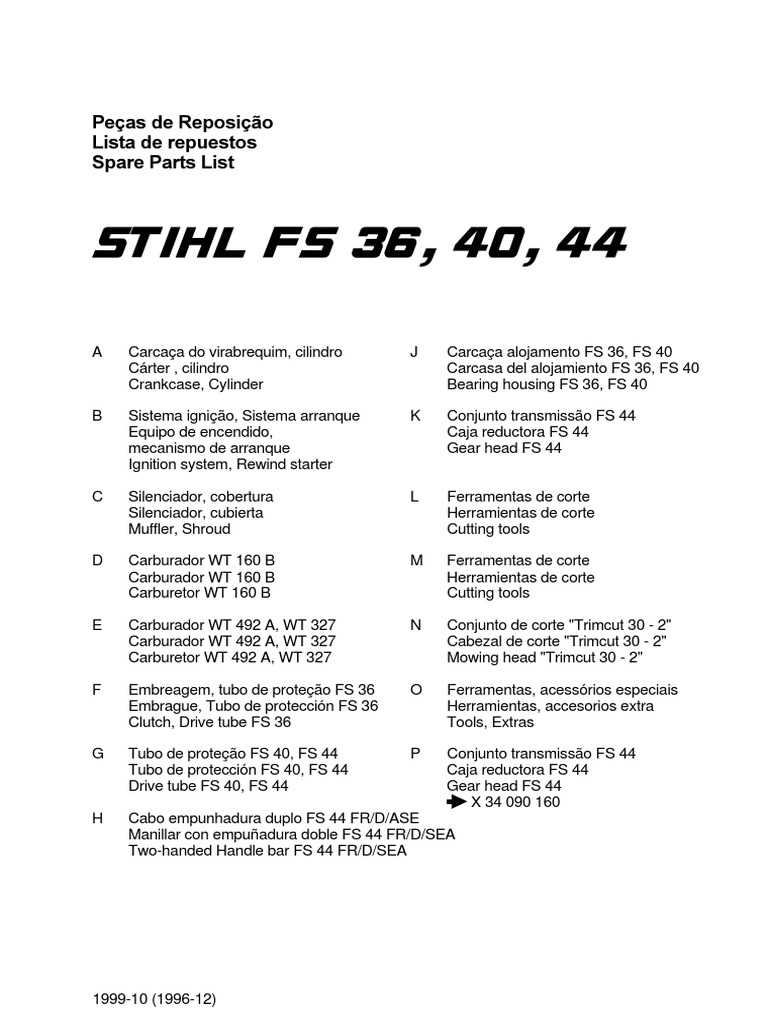 stihl fs 44 parts diagram