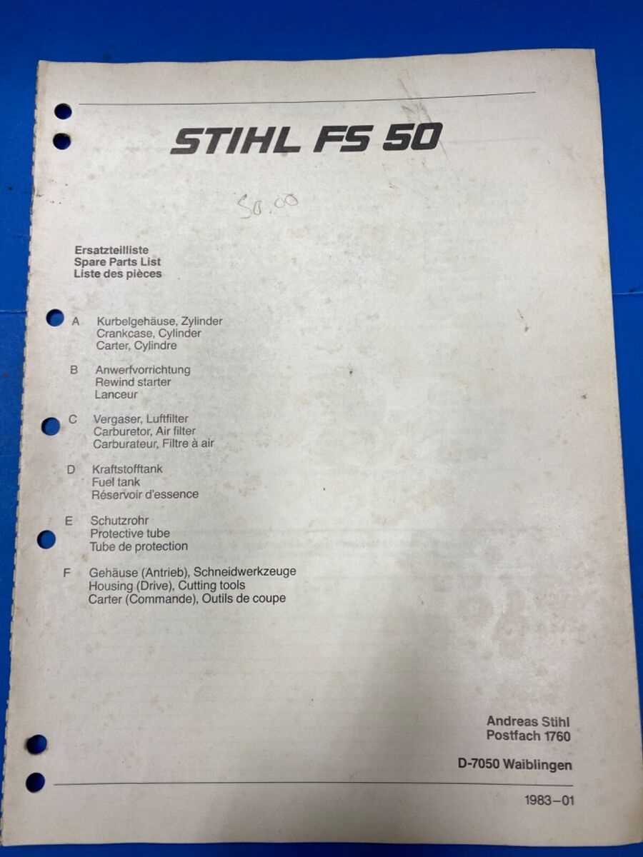 stihl fs 50 c parts diagram