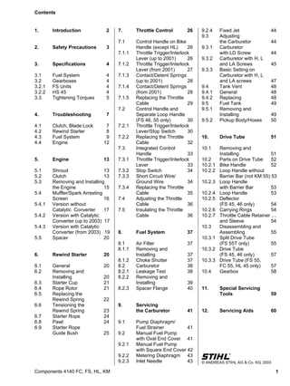 stihl fs45 trimmer parts diagram