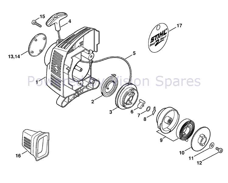 stihl fs45 trimmer parts diagram