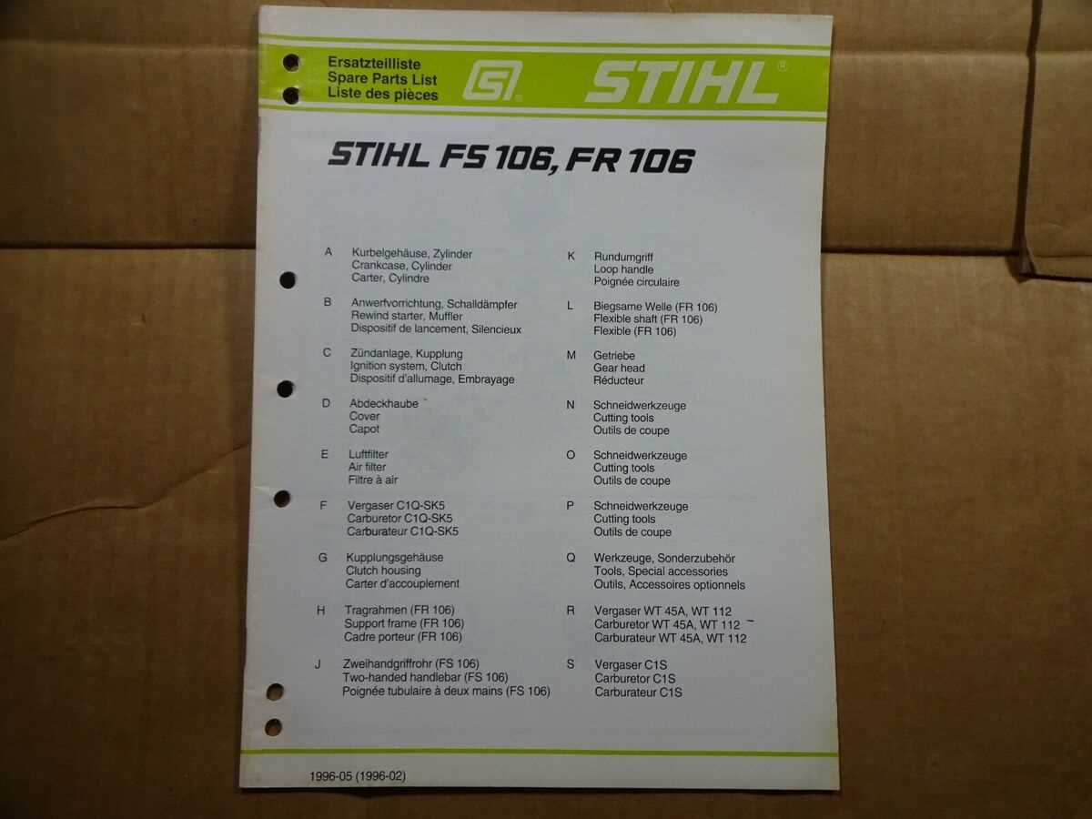 stihl fs91r parts diagram pdf