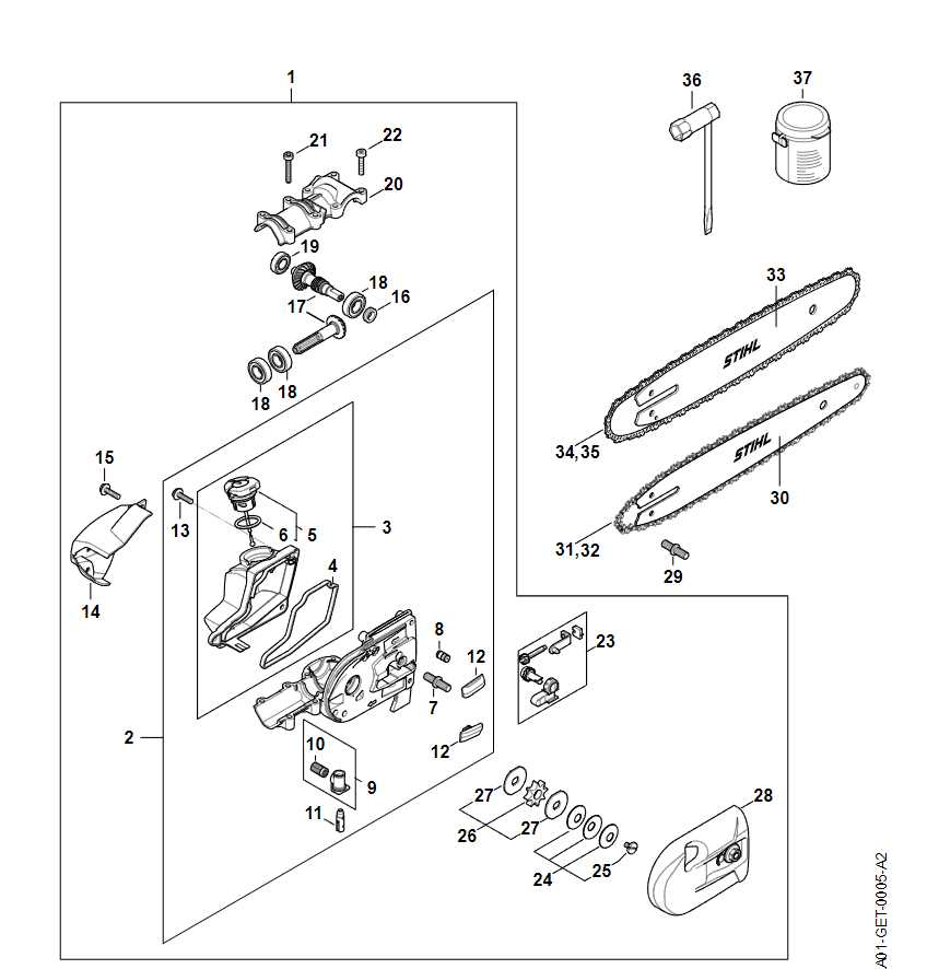 stihl ht 105 parts diagram