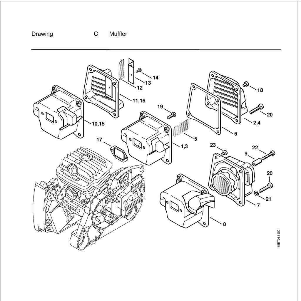 stihl ms 250 c parts diagram