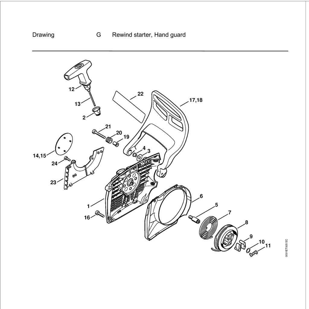 stihl ms 250 parts diagram