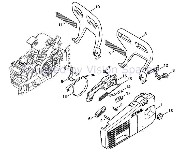 stihl ms200t parts diagram