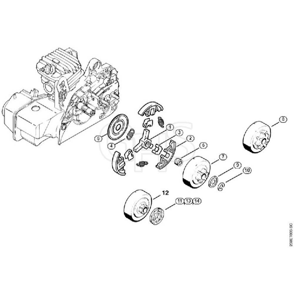 stihl ms210 parts diagram