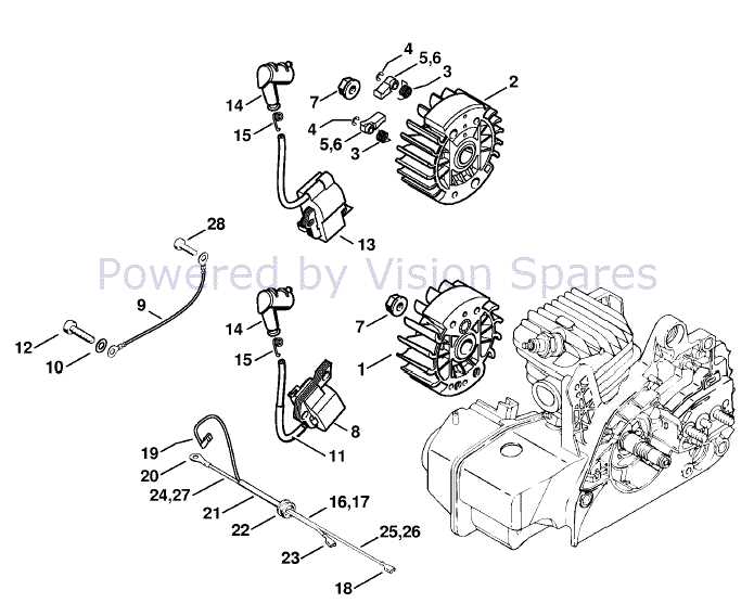 stihl ms230 chainsaw parts diagram