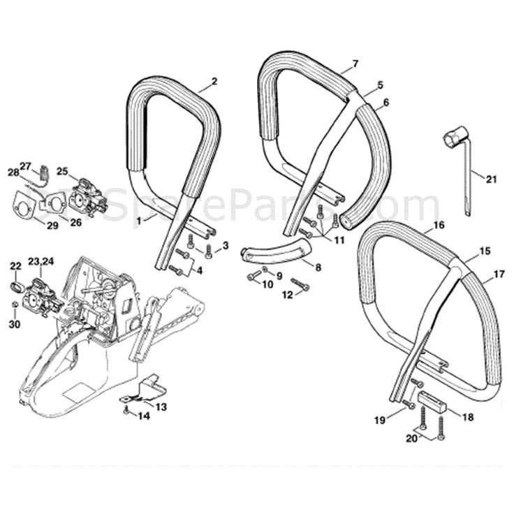 stihl ms310 parts diagram