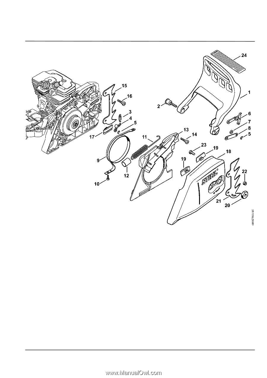 stihl ms391 parts diagram