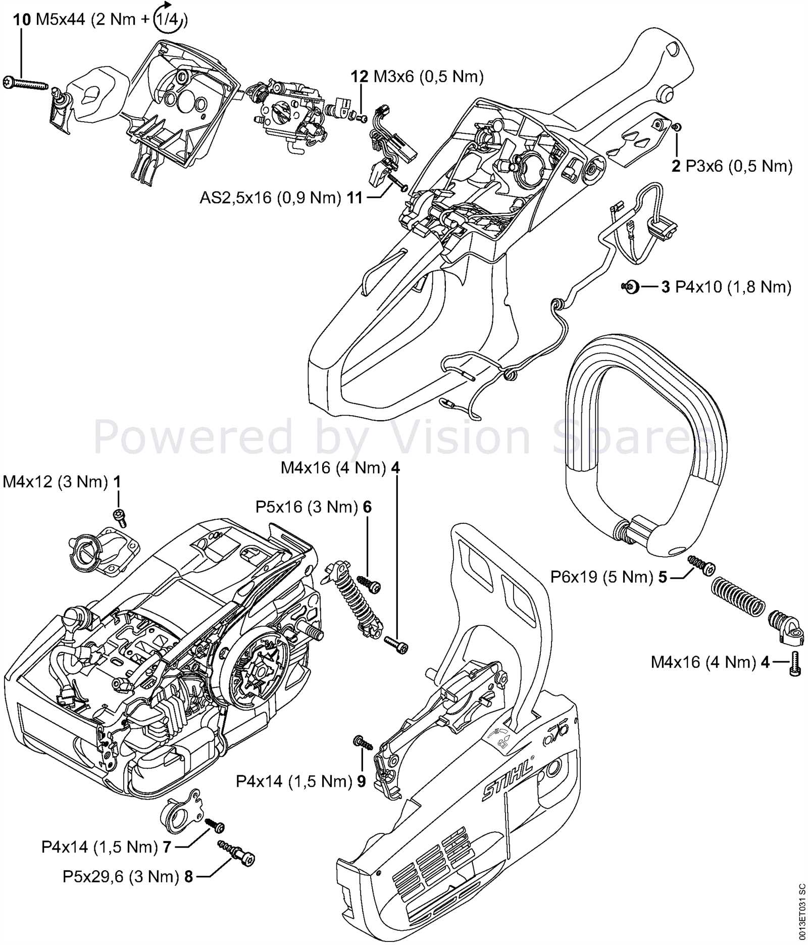 stihl ms500i parts diagram