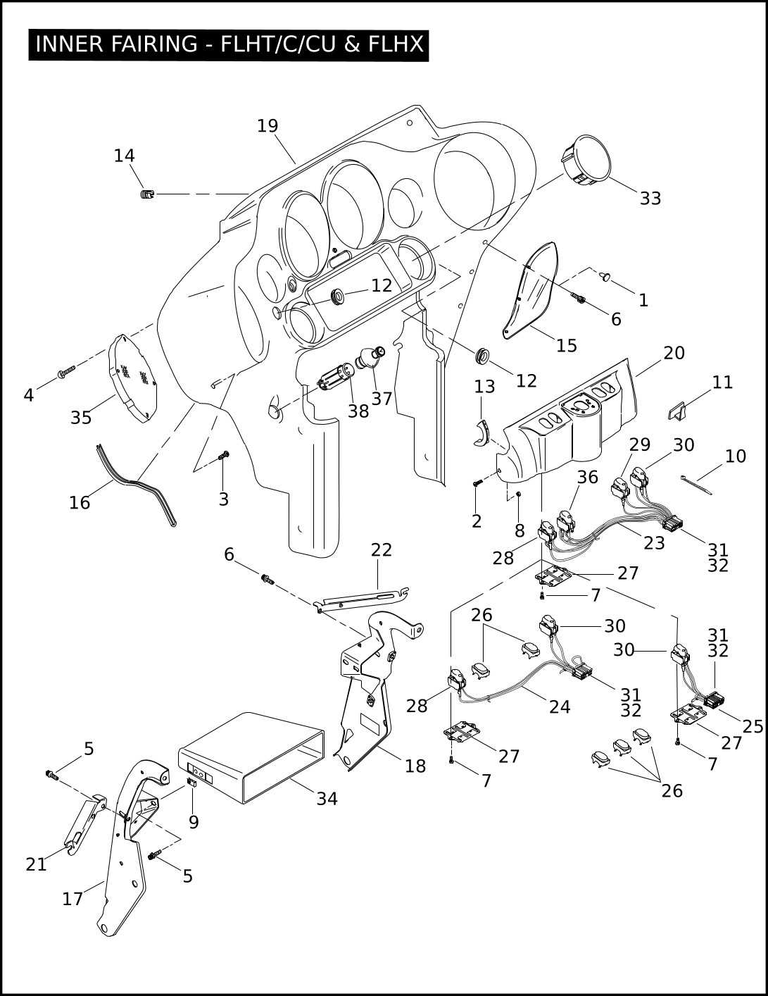 street glide parts diagram