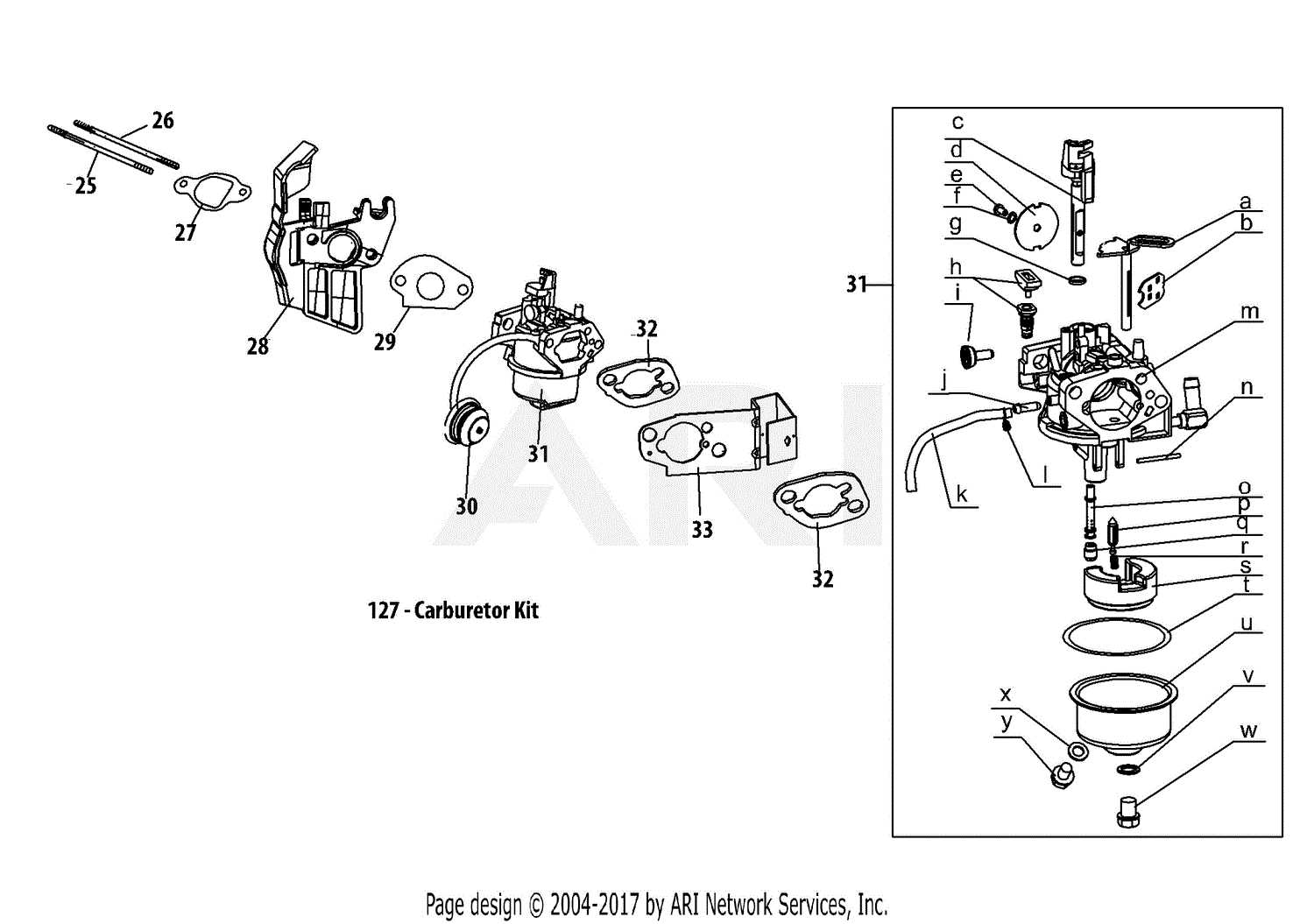 su carb parts diagram