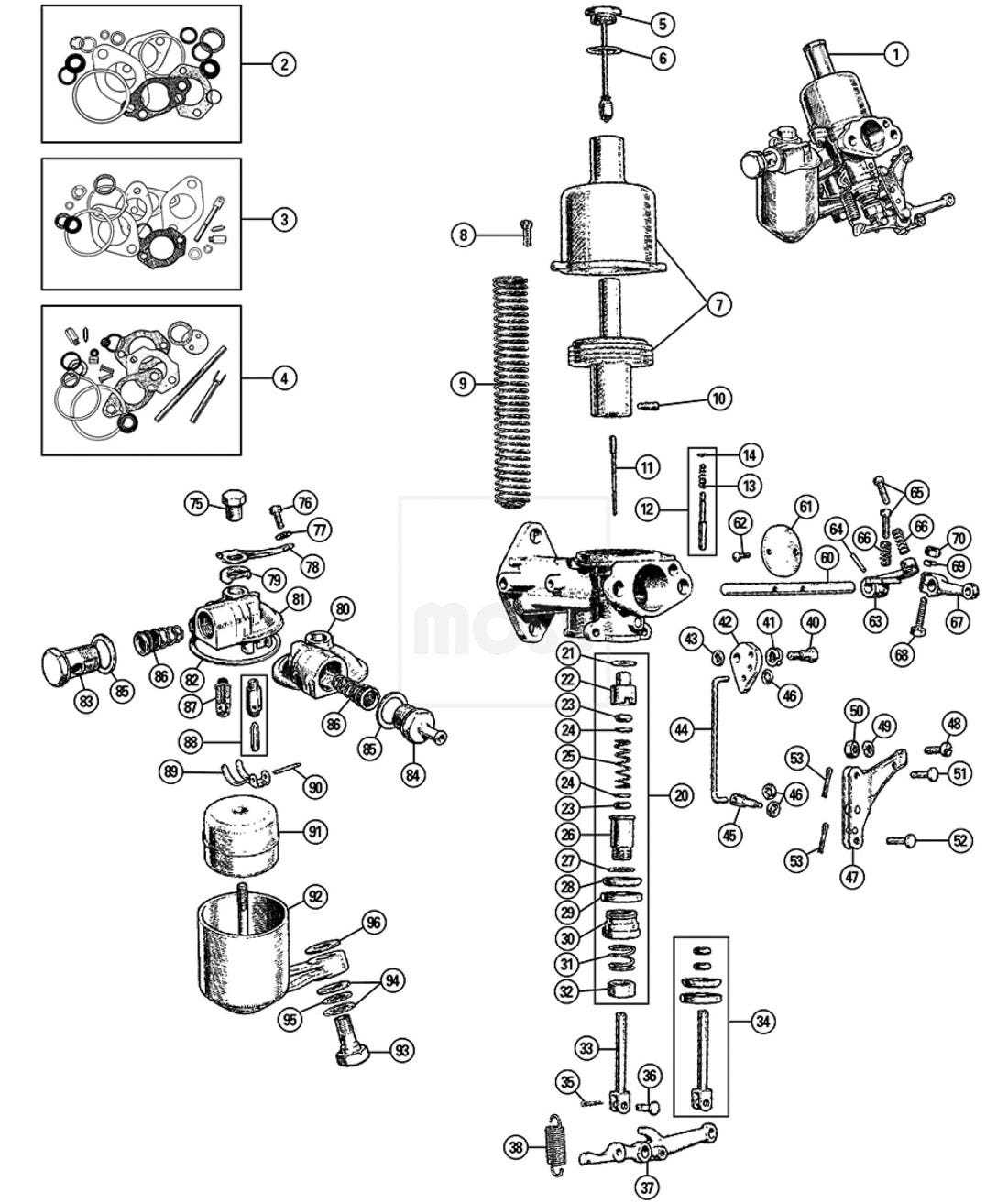 su carb parts diagram