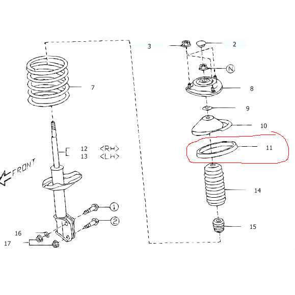 subaru impreza body parts diagram