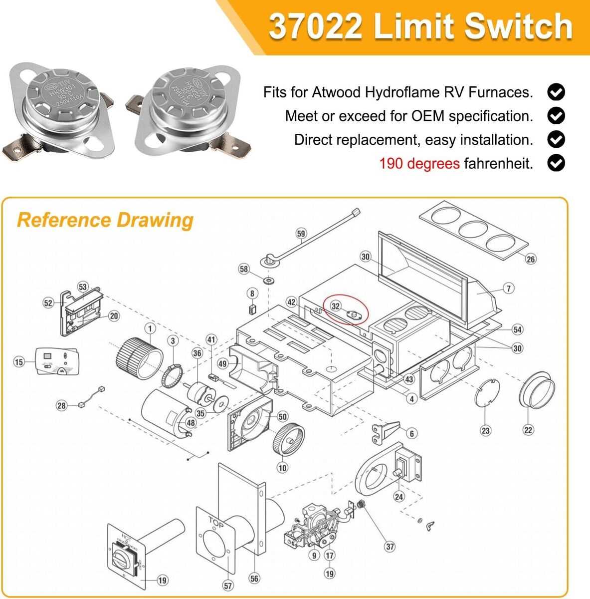 suburban furnace parts diagram