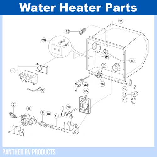 suburban rv water heater parts diagram