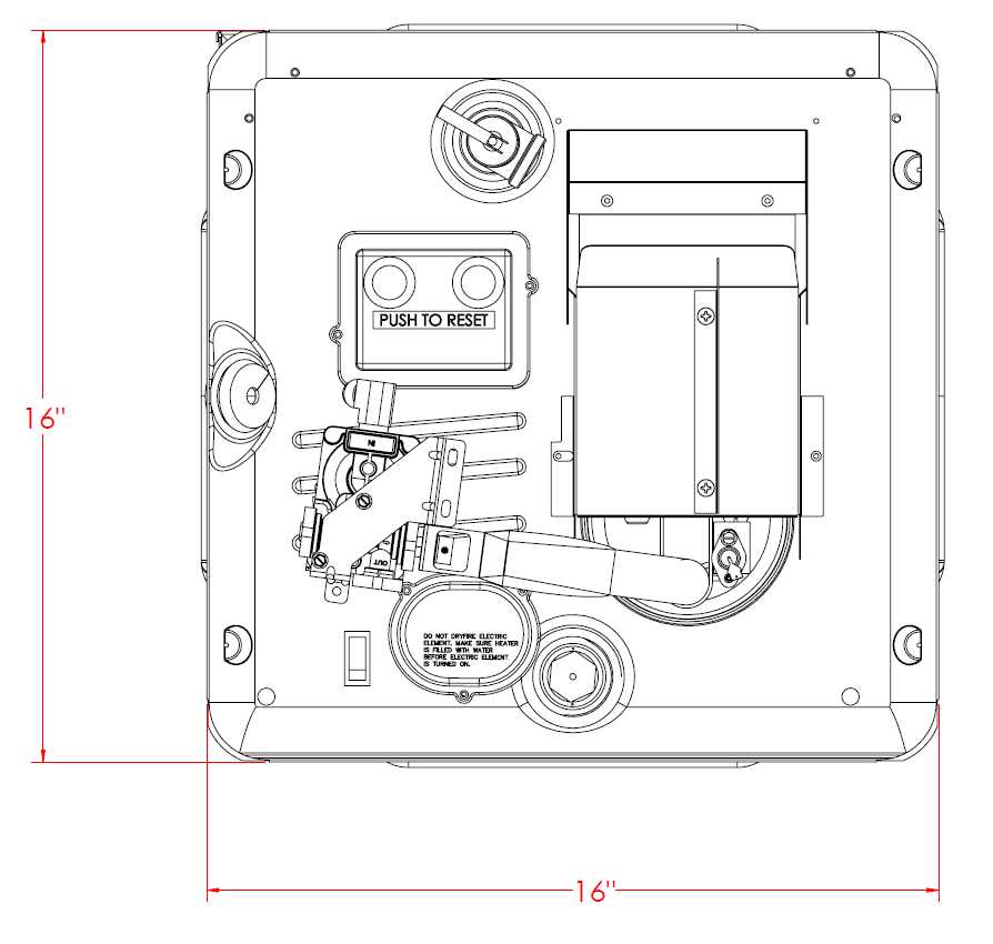 suburban water heater parts diagram