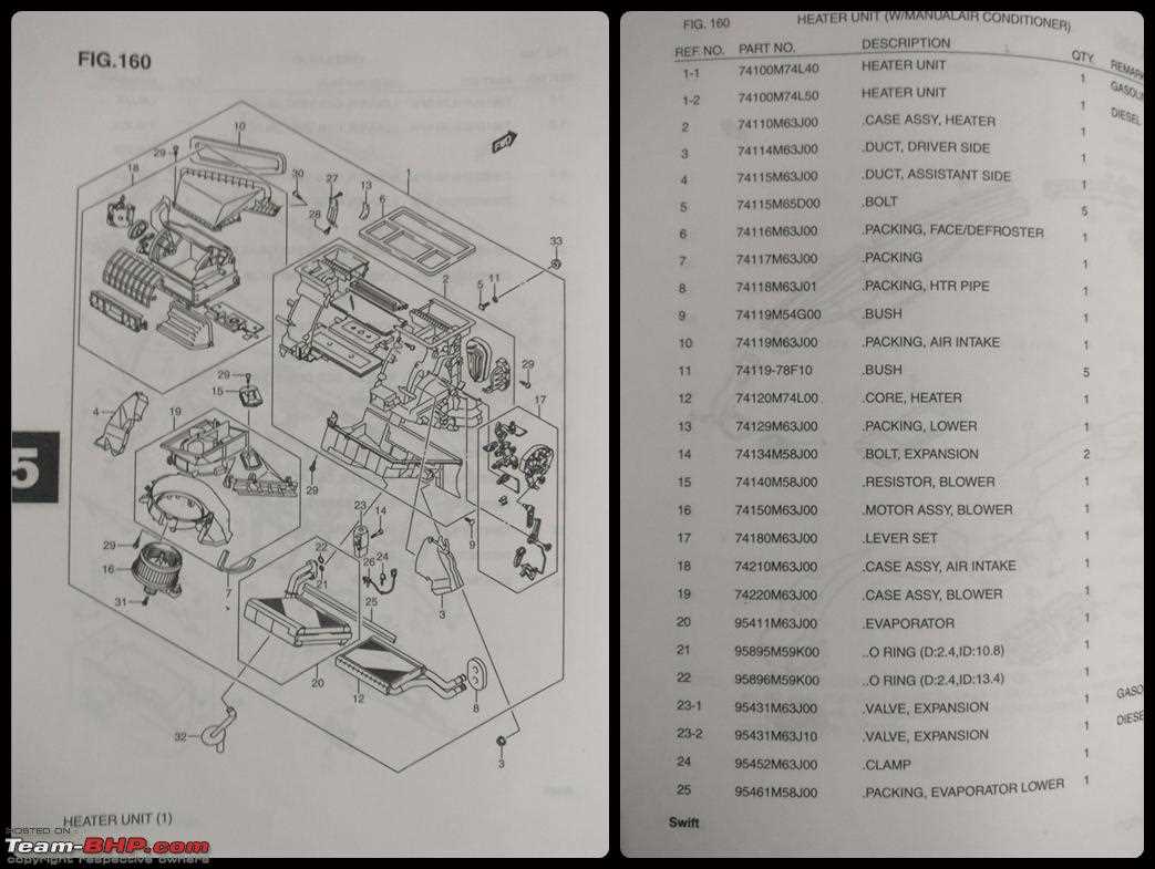 suzuki swift parts diagram