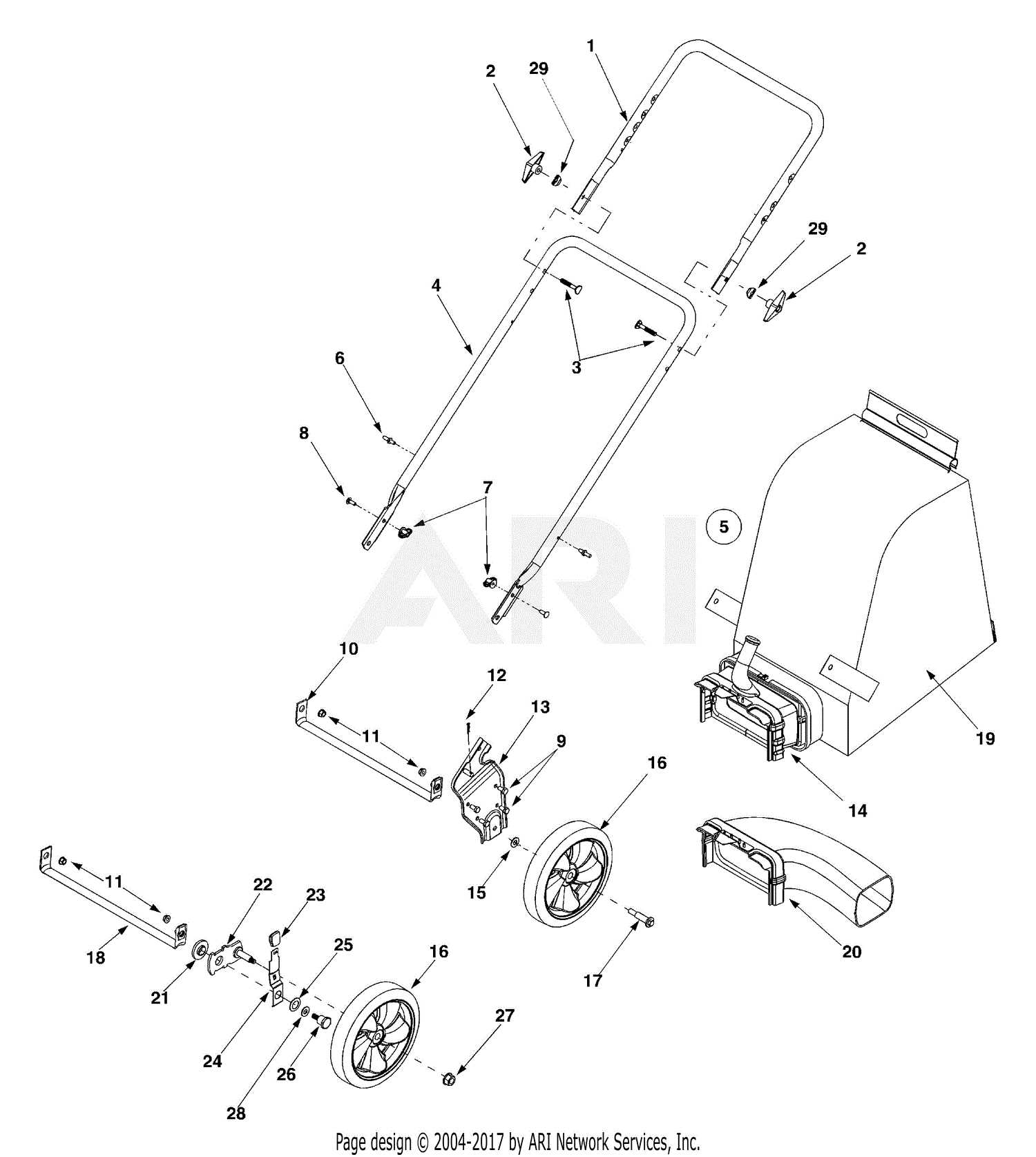 yard machine lawn mower parts diagram