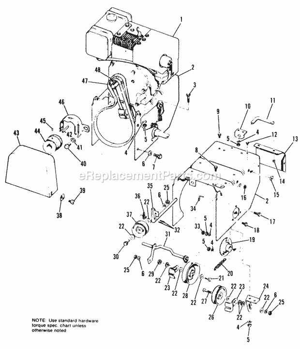 simplicity snowblower parts diagram