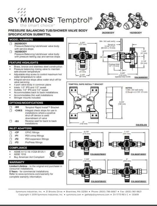 symmons temptrol parts diagram